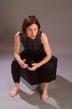 Chris Seibert presents a piece from the 1990 Performance Art Festival for Double-Edge Dance! Photo credit Coleman Photography