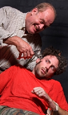 Robert Hawkes as Leonard and Scott Ackerman as Zamir in "Torture"