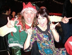 Audience members having way too much fun with our elf!