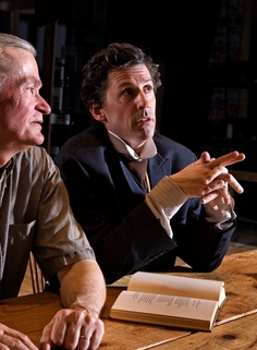 John Stuehr as the scholar and Brett Keyser as the poet in Open Mind Firmament (Photo: Steve Wagner)