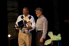 Pandemonium 09 Honoree Brian E. Hall receiving Pan Award from Mayor Frank Jackson