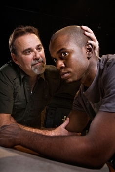 Charles Kartali as Vet, Rod Lawrence as Buddy (Photo credit: Steve Wagner) 